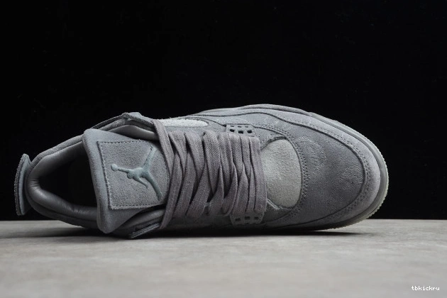 Rep TBkick Grey x Jordan KAWS Cool 930155-003 Air 4 0705